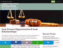 Tablet Screenshot of californiaschooloflaw.biz